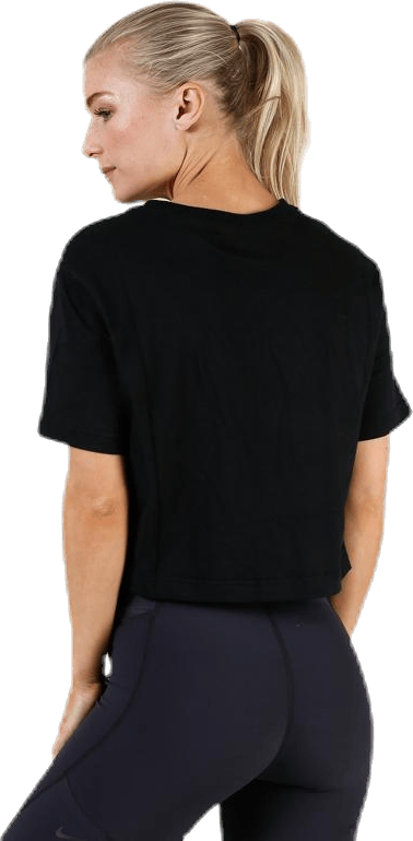 Essential Icon Crop Futura Tee White/Black - Bild 2