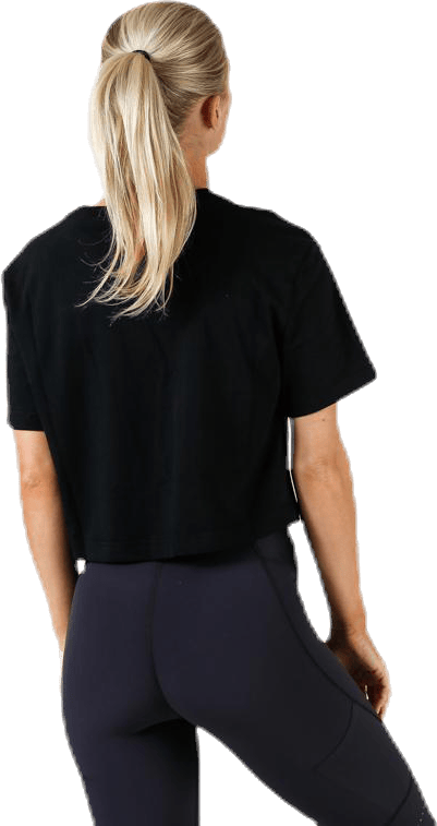 Essential Icon Crop Futura Tee White/Black - Bild 3