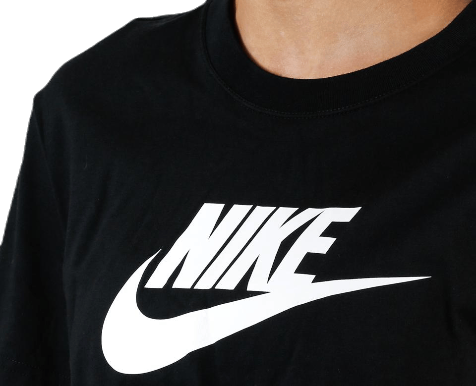 Essential Icon Crop Futura Tee White/Black - Bild 5