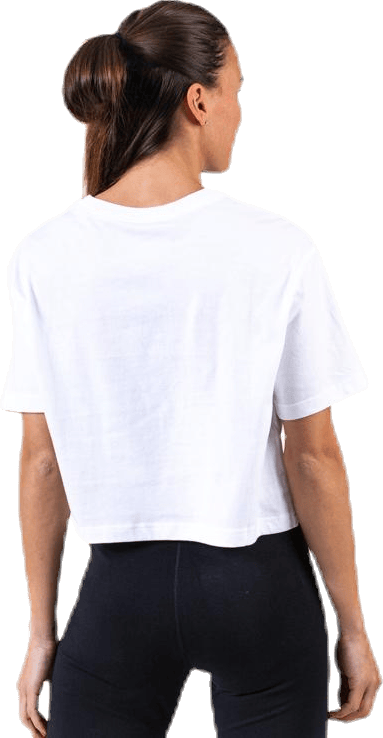 Essential Icon Crop Futura Tee White/Black - Bild 3