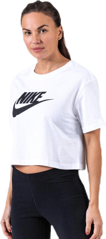 Essential Icon Crop Futura Tee White/Black - Bild 5