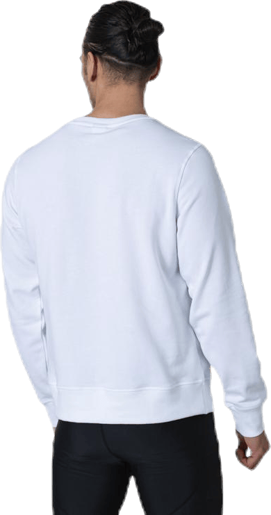 Essentials Stacked Logo Crew White/Black - Bild 3