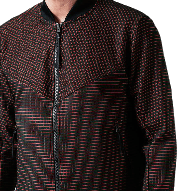 Tech Pack Grid Jacket Orange/Grey - Bild 4