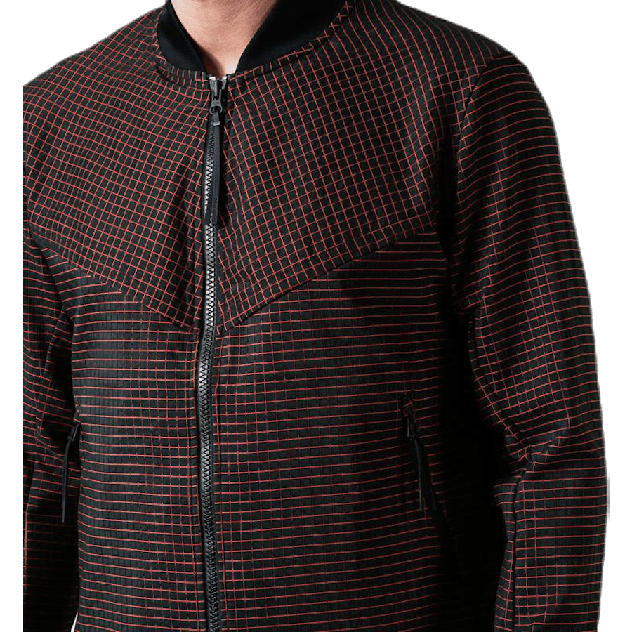 Tech Pack Grid Jacket Orange/Grey - Bild 4