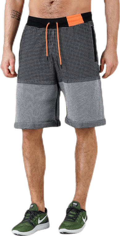 Tech Pack Grid Shorts White/Black, Male, Apparels, Shorts, Grey, XL