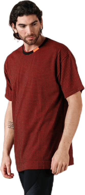 Tech Pack Grid Tee Orange/Black