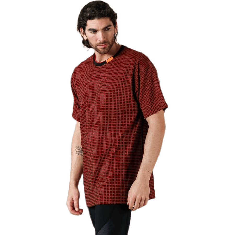 Tech Pack Grid Tee Orange/Black