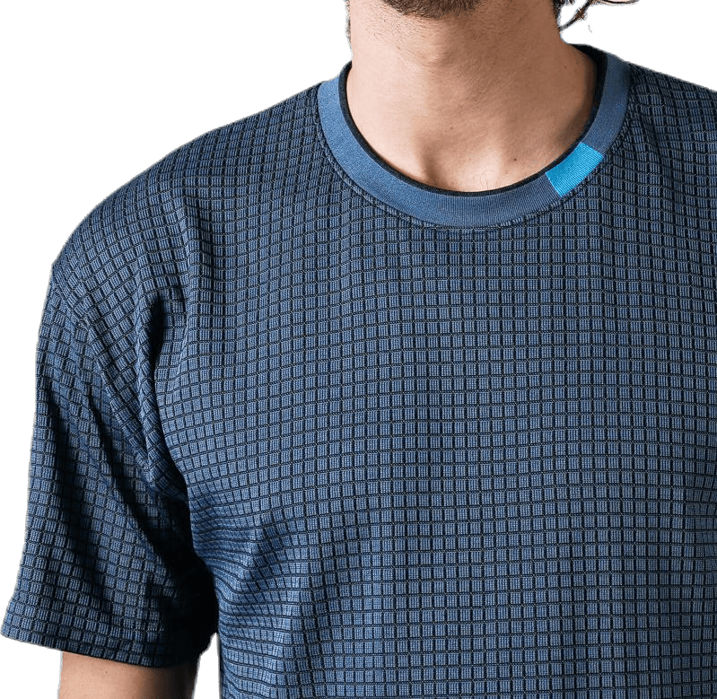 Tech Pack Grid Tee Blue/Black - Bild 5