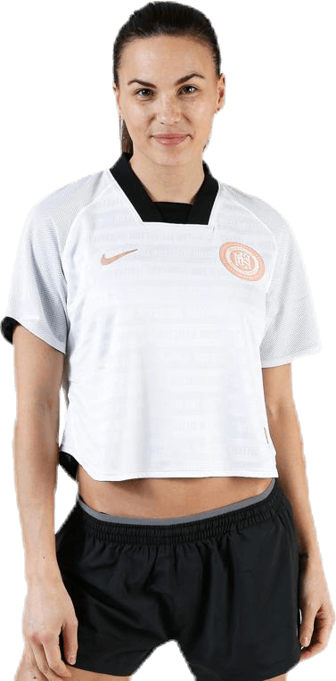 Nike F.C. Women's Top White/Black, Female, Apparels, T-shirt, Soccer, White, S