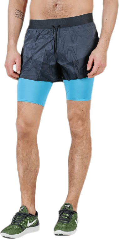 2'' 2in1 Short Teck Pack Blue/Black, Male, Ropa, Pantalones cortos, Running, Negro, S