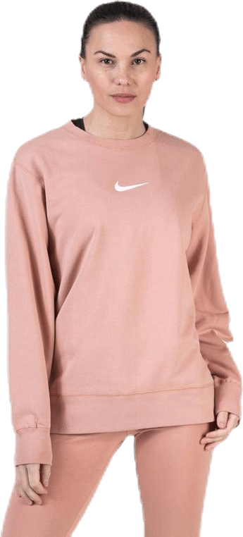 Swoosh LS Crew Red, Female, Apparels, Shirts, Pink, XS