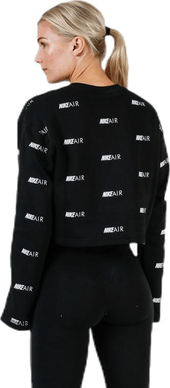 Air AOP Fleece Crew White/Black - Bild 3