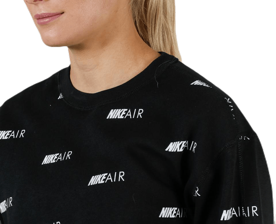 Air AOP Fleece Crew White/Black - Bild 4