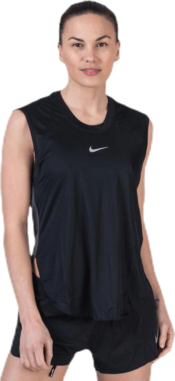 City Sleek Tank Cool Black/Grey, Female, Apparels, Tops, Running, Black, XS