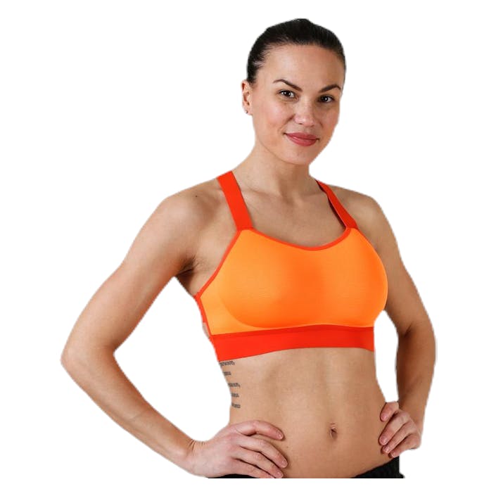 Breathe Bra Orange/Black, Female, Apparels, Sports Bras, Running, Orange, XS