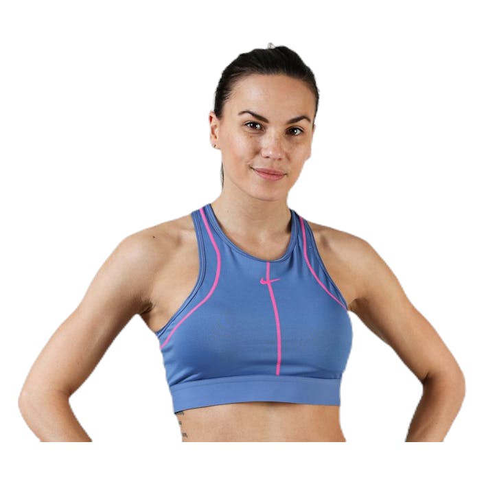 Swoosh Surf to Sport Bra Blue/Pink, Female, Odzież, Stanik sportowy, Bieganie, Niebieski, M