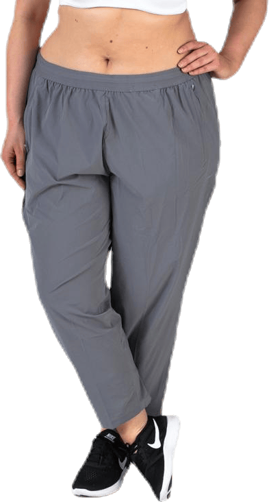 Essential 7/8 Pant Plus Black/Grey, Female, Klær, Bukser, Løping, Grå, XXXL