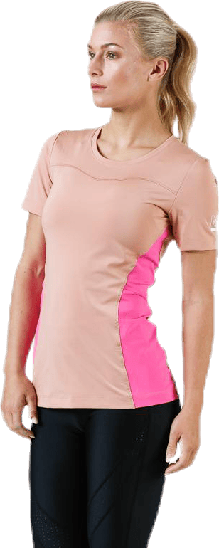 Pro Short-Sleeve Top Pink/White - Bild 2