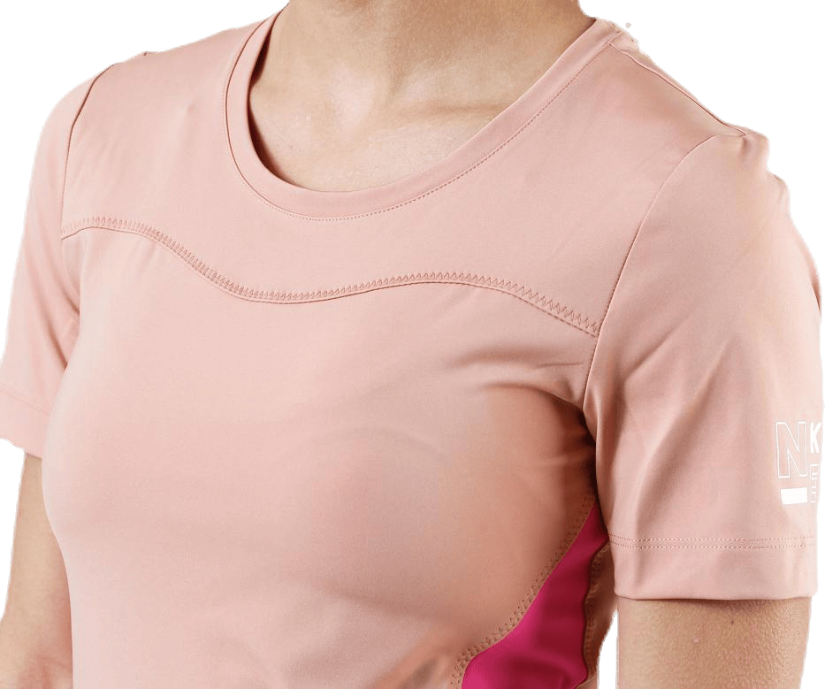 Pro Short-Sleeve Top Pink/White - Bild 5