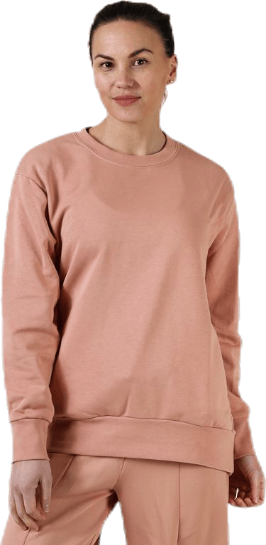 Dry Top LS Crew Grx Pink/White, Female, Apparels, Shirts, Workout, Pink, L