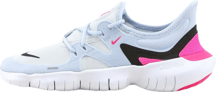 Free Run 5.0 Blue/Pink/White, Female, Sko, Joggesko, Løping, Hvit, EU 40,5