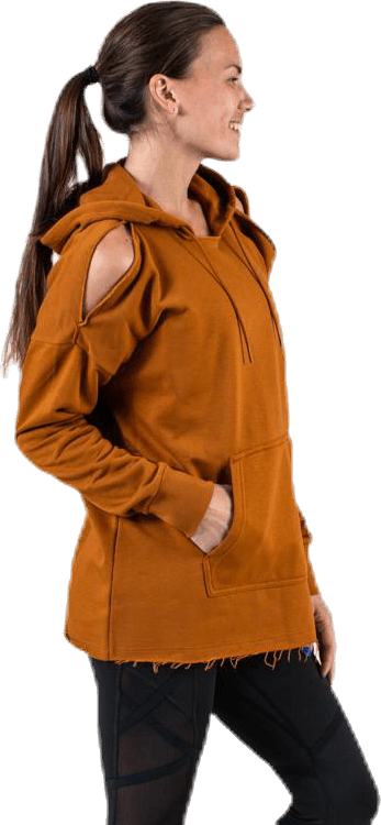 Rebel Slash Fleece Hoodie GRX Brown, Female, Kleding, Overhemden, Training, Bruin, XS