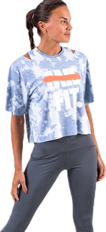 Rebel SS Crop Top White/Grey