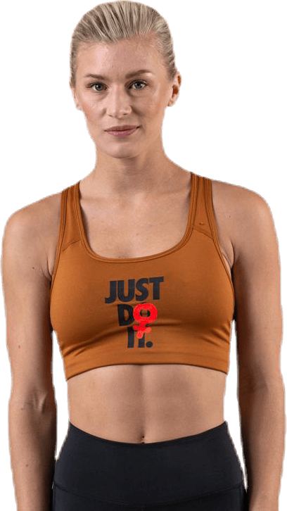 Rebel Swoosh JDI Bra Brown/Red