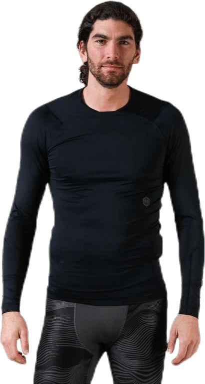 Rush Compression LS Black, Male, Odzież, Koszule, Trening, Czarny, XL