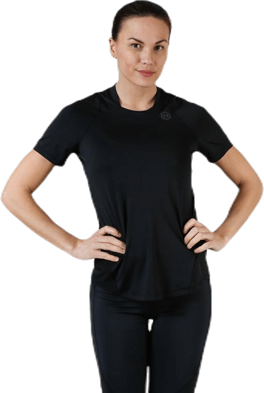 Rush Short Sleeve Black, Female, Kleding, T-shirt, Training, Zwart, L