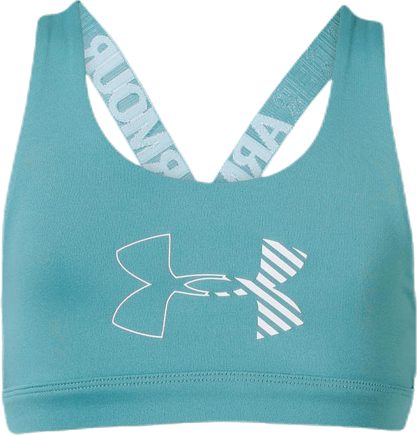Armour HeatGear Graphic Bra Youth Blue