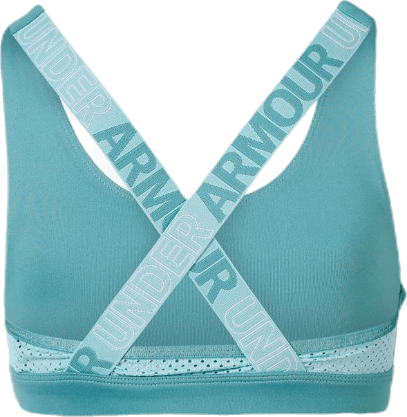 Armour HeatGear Graphic Bra Youth Blue - Bild 3