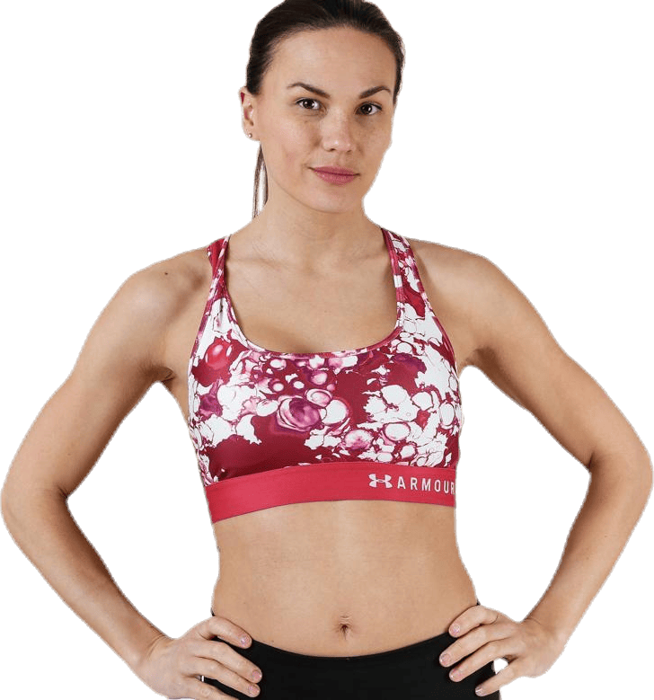 Armour Mid Crossback Pink, Female, Abbigliamento, Reggiseno sportivo, In esecuzione, Rosa, XL