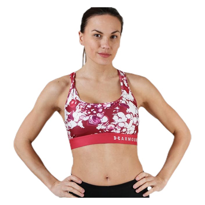 Armour Mid Crossback Pink, Female, Abbigliamento, Reggiseno sportivo, In esecuzione, Rosa, XL