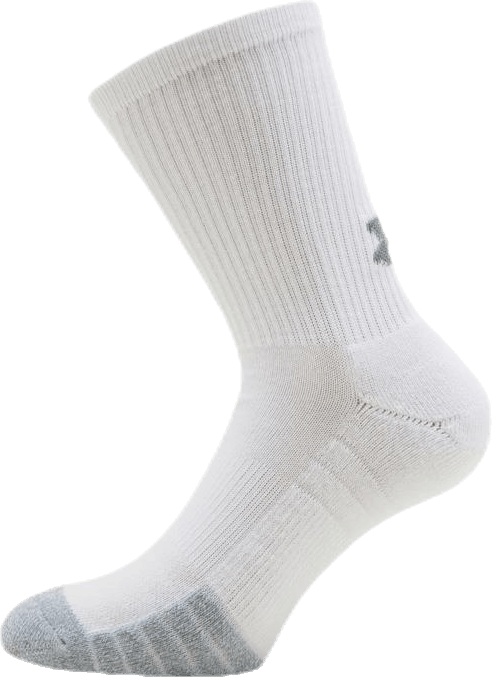 Heatgear Crew White, Unisex, Apparels, Socks, Workout, White, XL