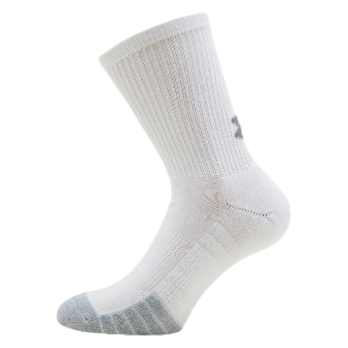 Heatgear Crew White, Unisex, Odzież, Skarpety, Trening, Biały, 41-46