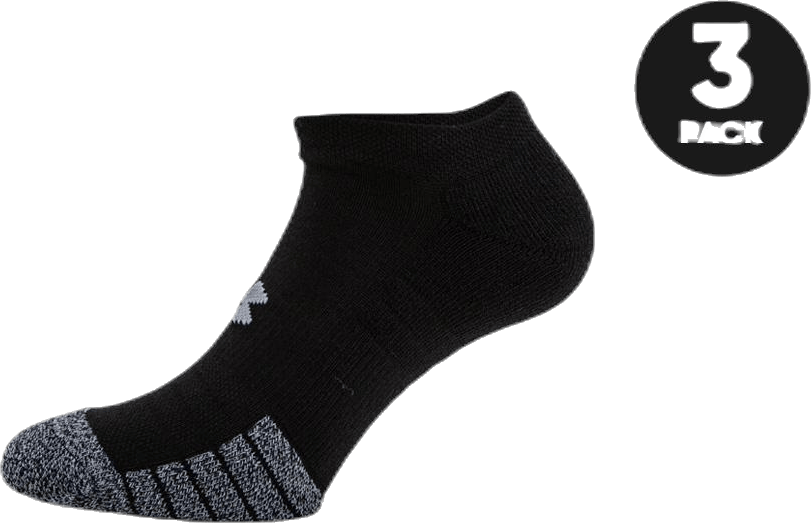 Heatgear No Show Black, Unisex, Apparels, Socks, Workout, Black, M