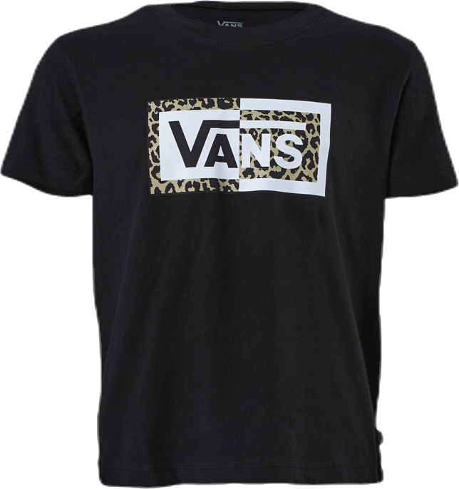 Split Leopard Junior Black, Unisex, Klær, T skjorte, Svart, S