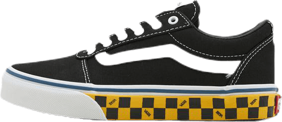 Ward Checker Sidewall Junior Black/Yellow, Unisex, Shoes, Trainers, Black/Yellow, UK 10