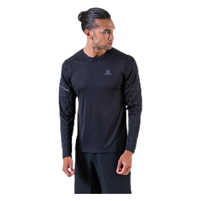 Agile LS Tee Black, Male, Aparelhos, Camisas, Corrida, Preto, XL