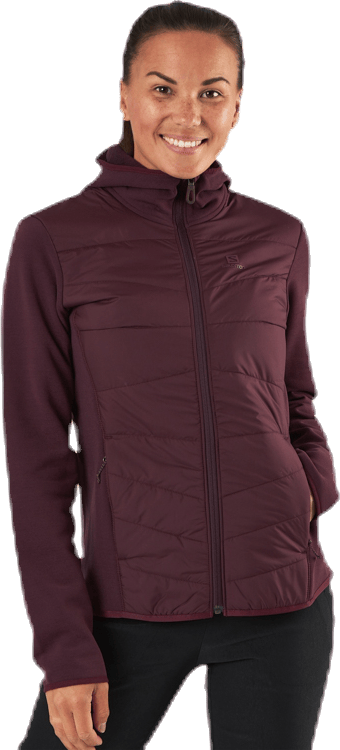 Radiant Hybrid Hoodie Purple, Female, Ropa, chaquetas, Esquí de fondo, Morado, M