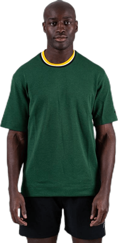 Dry Top SS HoopXfly Patterned, Male, Apparels, T-shirt, Basketball, Green, XXL