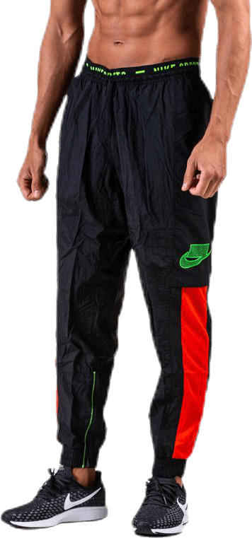 Flex Pant NSP Black/Red, Male, Odevy, Nohavice, Posilovať, Čierna, L