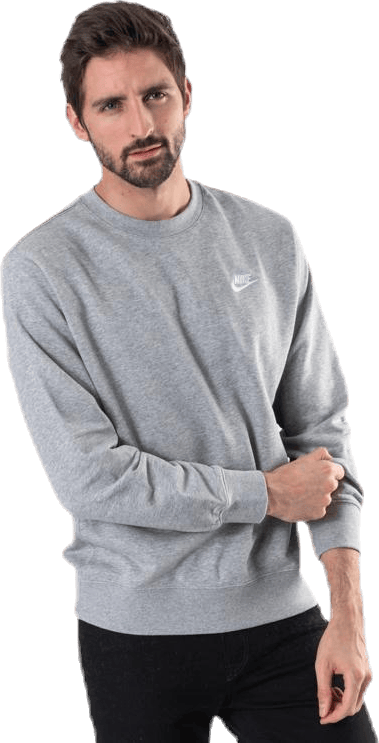 Sportswear Club Men's French Terry Crew DK GREY HEATHER/WHITE - Bild 3