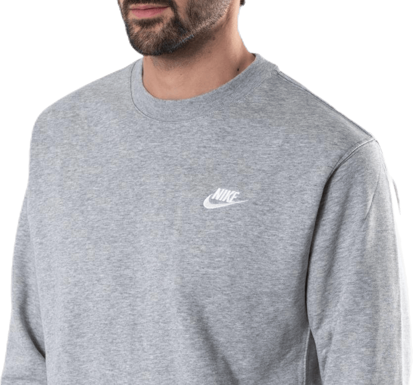 Sportswear Club Men's French Terry Crew DK GREY HEATHER/WHITE - Bild 4