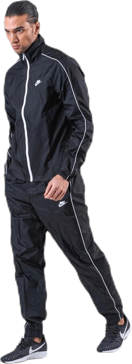 Track Suit Woven Basic White/Black, Male, Apparels, tracksuits & sets, Black, XXL