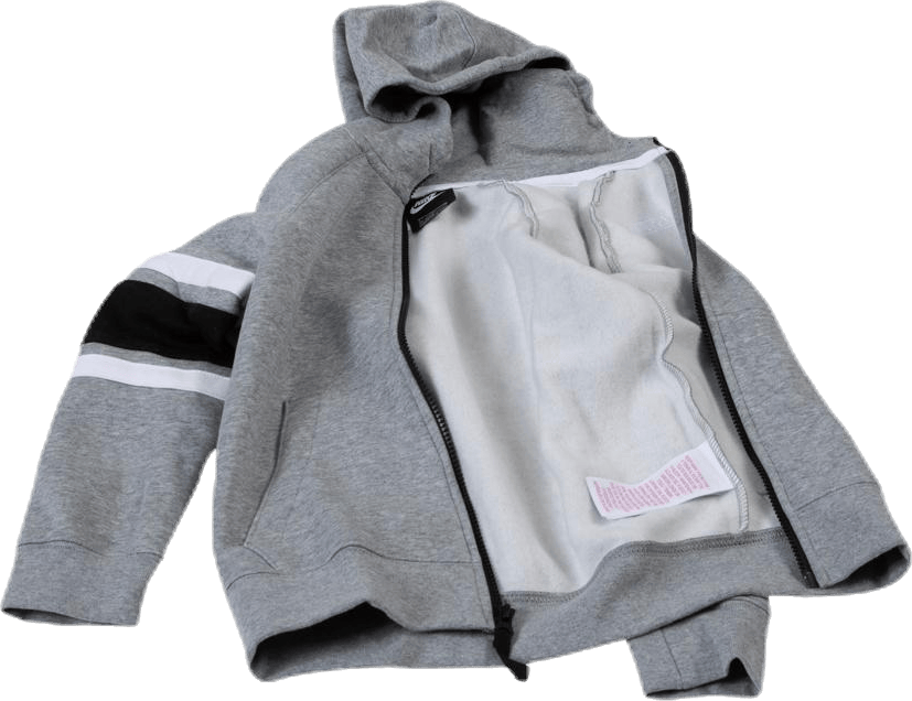 Boys Air Hoodie Front Zip White/Grey - Bild 5