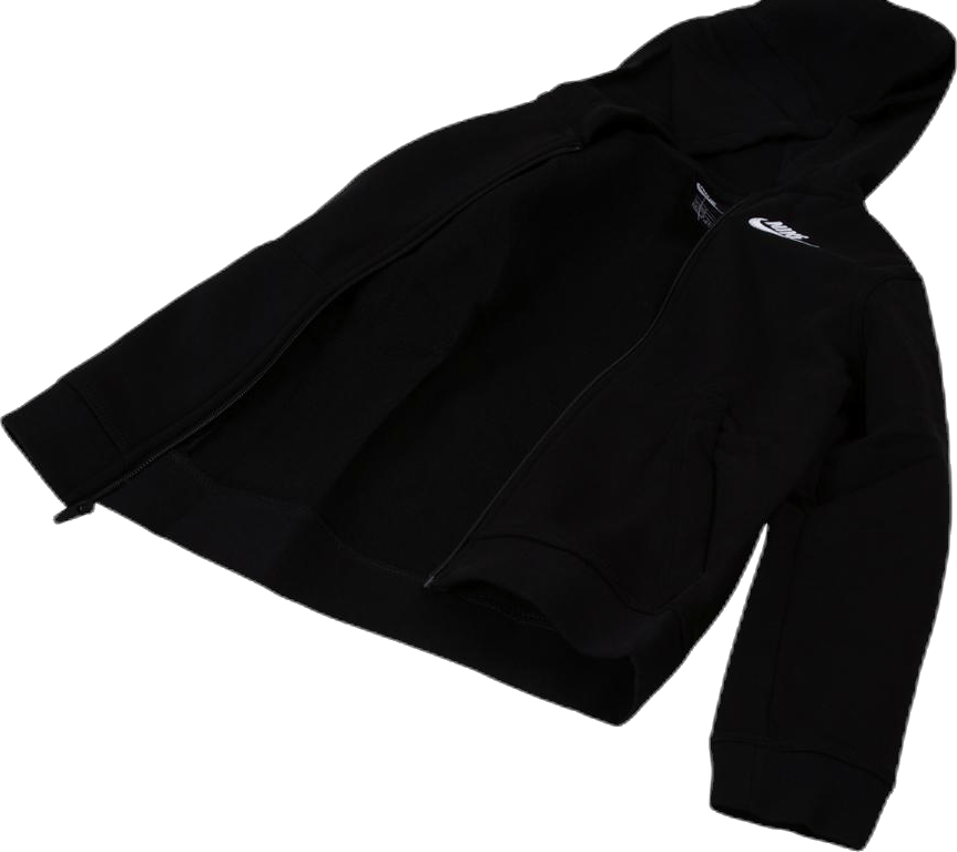 Sportswear Club Big Kids' Full-Zip Hoodie BLACK/BLACK/WHITE - Bild 6