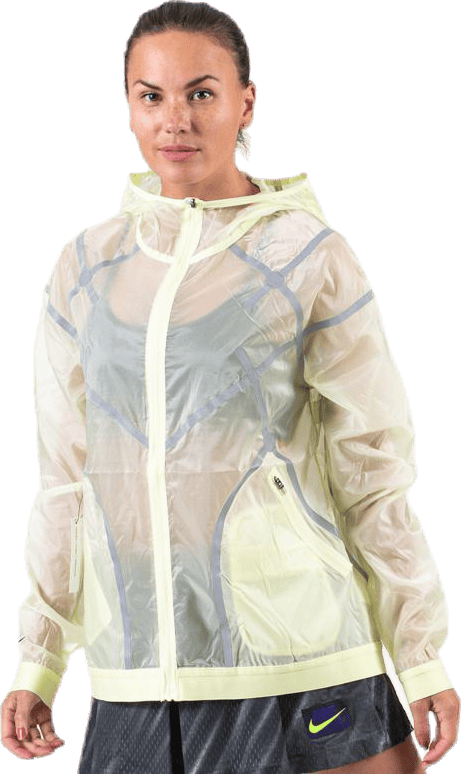 City Ready Hooded Jacket Green, Female, Apparels, jackets, Running, Green, S