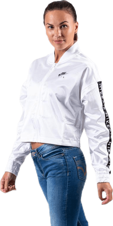 Nsw Air Satin Track Jacket White, Female, Apparels, Shirts, White, L